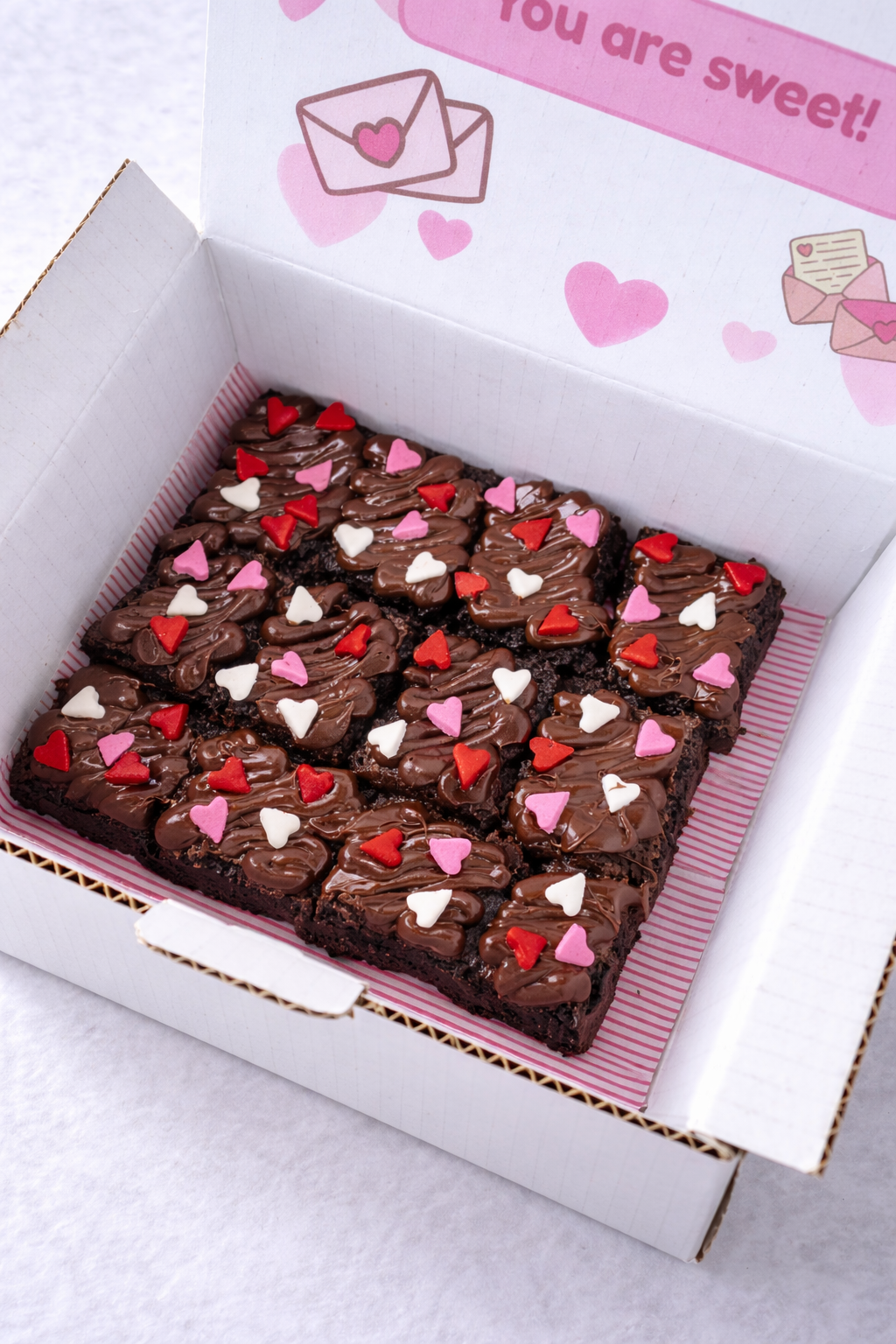 Valentine’s Brownies Box