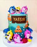 Baby shark themed cake