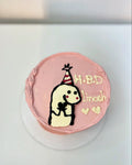Pink Doodle Birthday cake