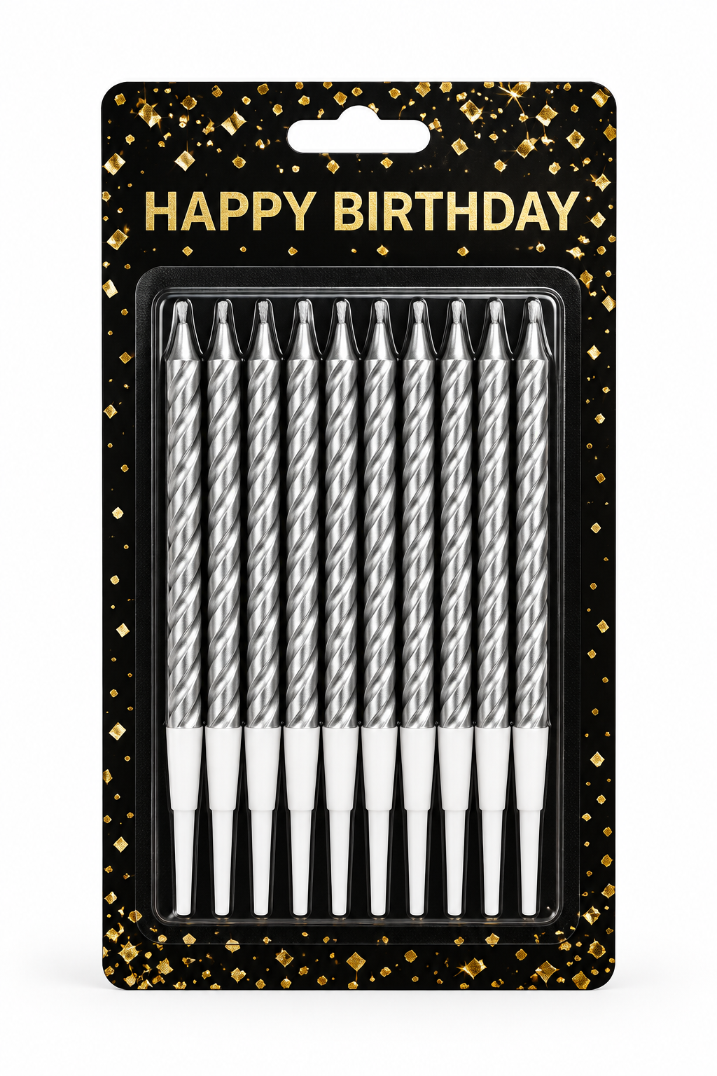 Silver candles Pack