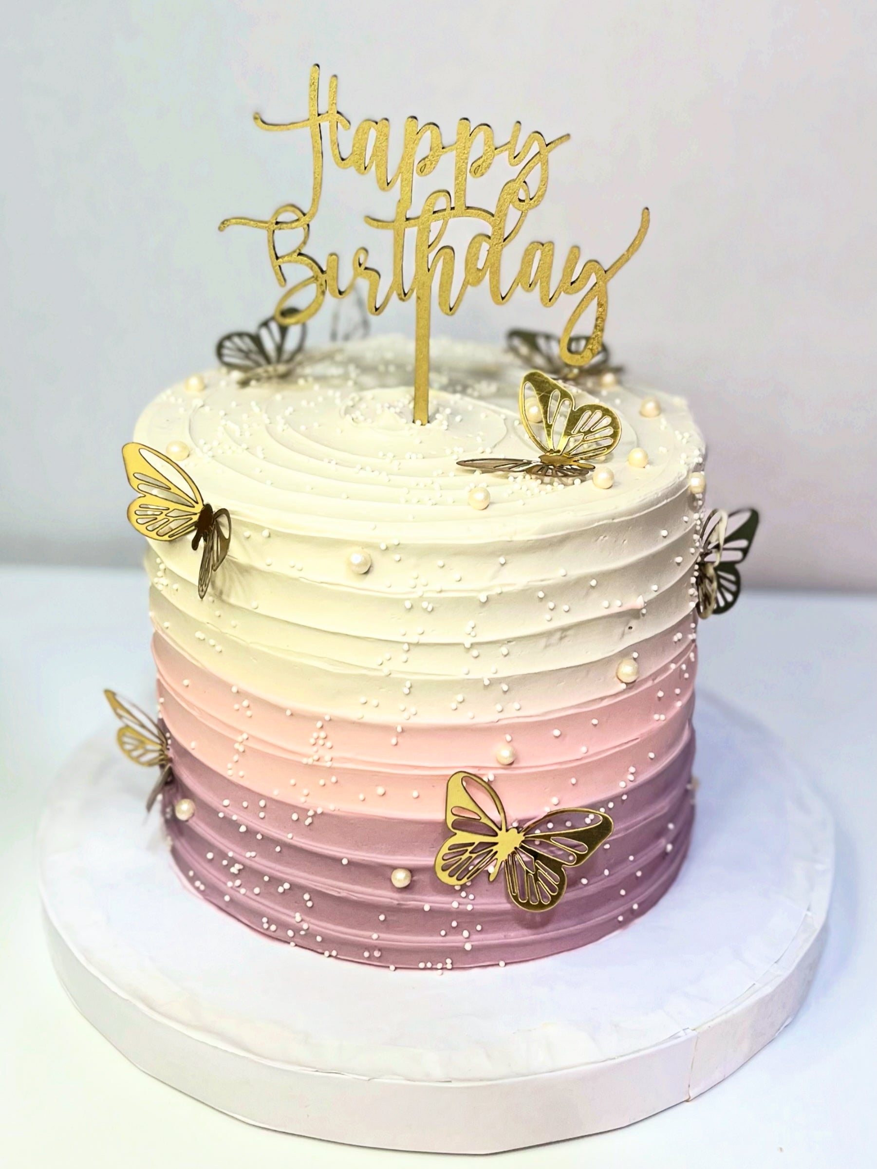 Purple gradient butterfly cake🦋