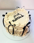 Just Married Vintage Cake
