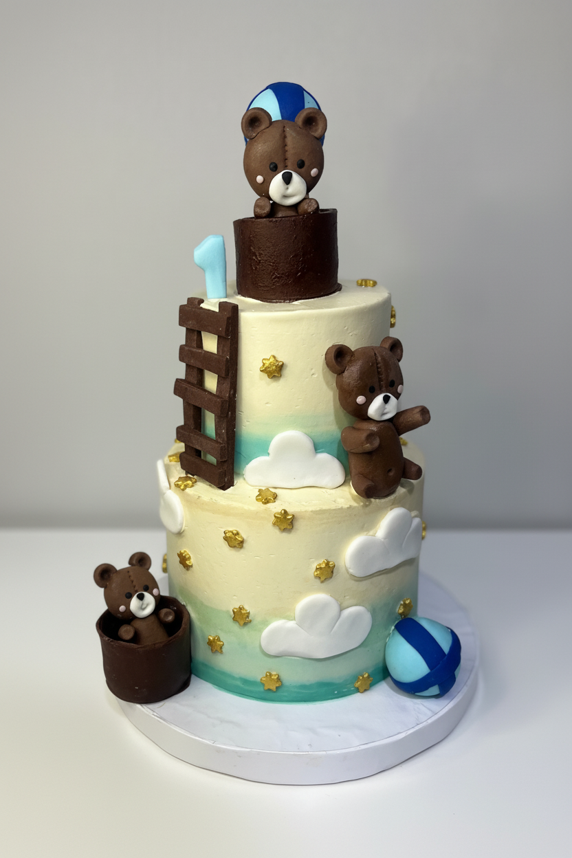 Baby Boy Birthday Cake