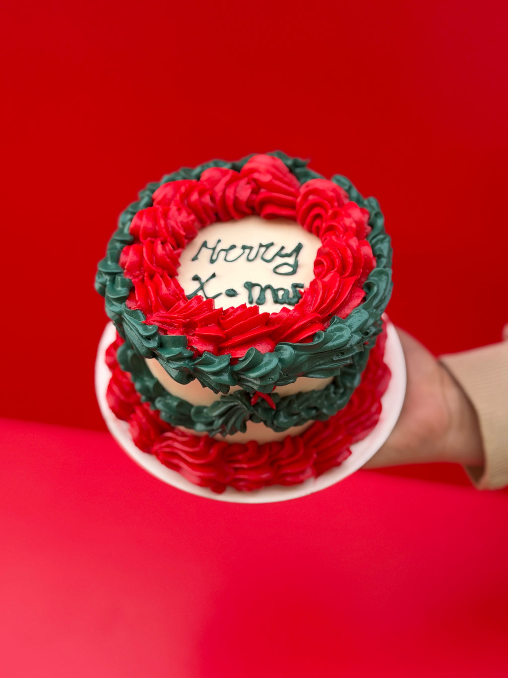 Vintage Christmas cake