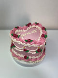 Cancer Vintage Heart Cake