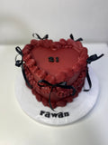 Maroon Vintage Cake