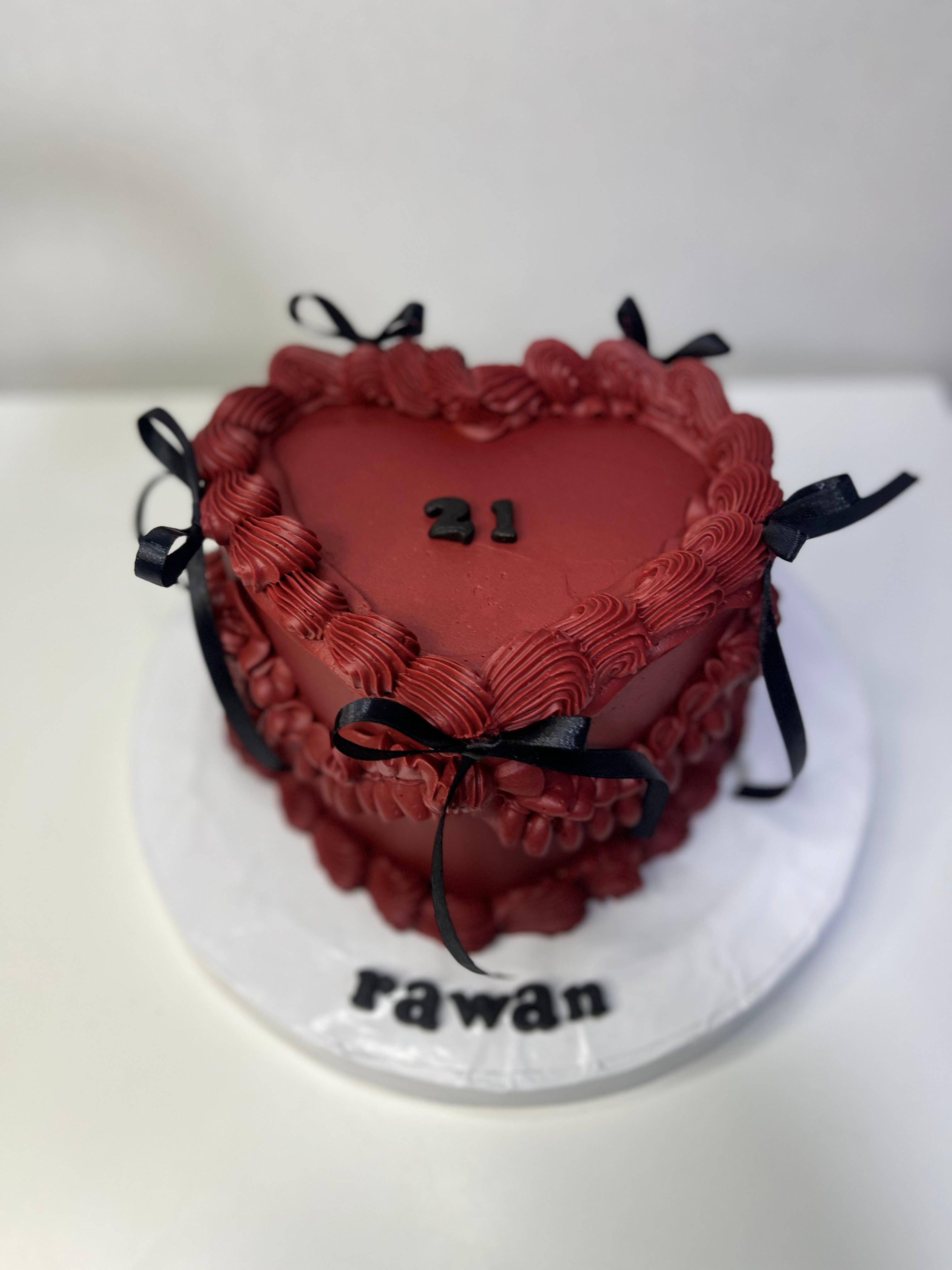 Maroon Vintage Cake