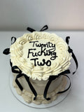 Black & White Vintage Cake