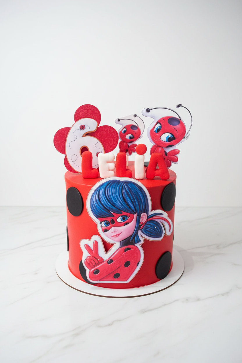 Leila Miraculous Ladybug Cake - Professional
