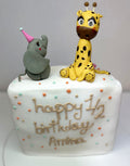 Animal Party Half Birthday Cake