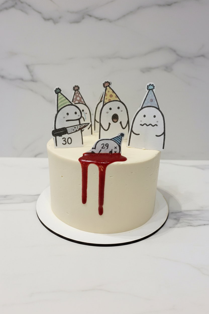 Professional Ghost Birthday Cake